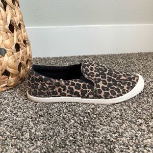 Cheetah Print Slip On Shoe
